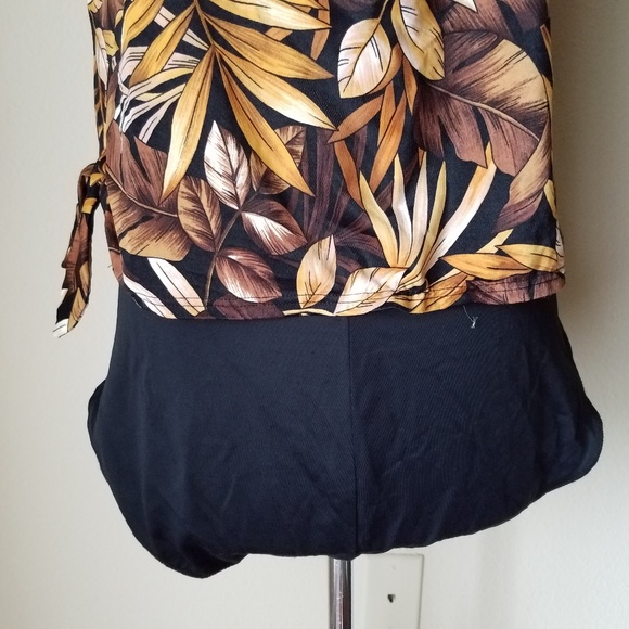 Silhouette Solutions One Piece Swimsuit Leaves - Picture 8 of 8